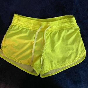 H&M yellow neon shorts